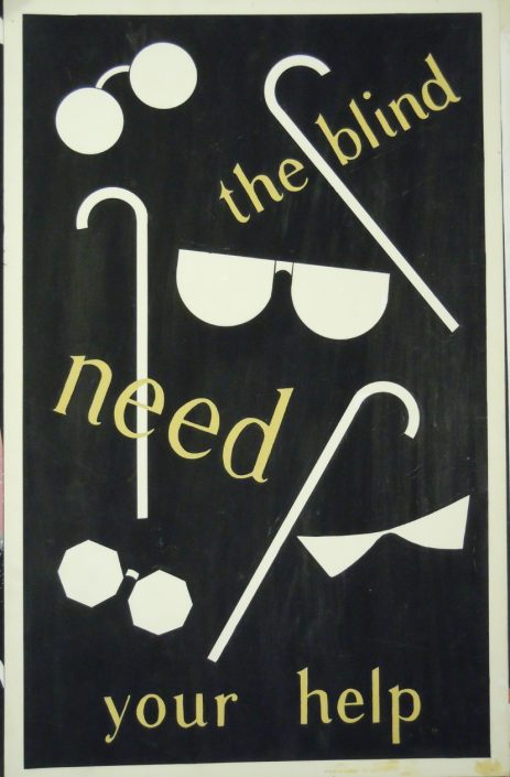 The blind needs your help