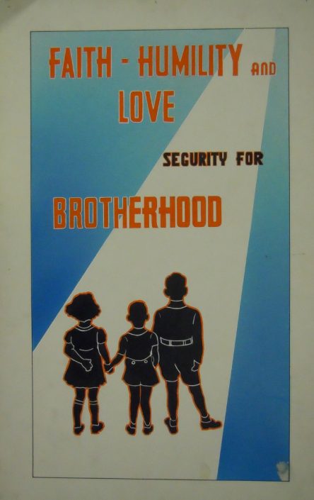 Faith – Humility and Love, Security for Brotherhood