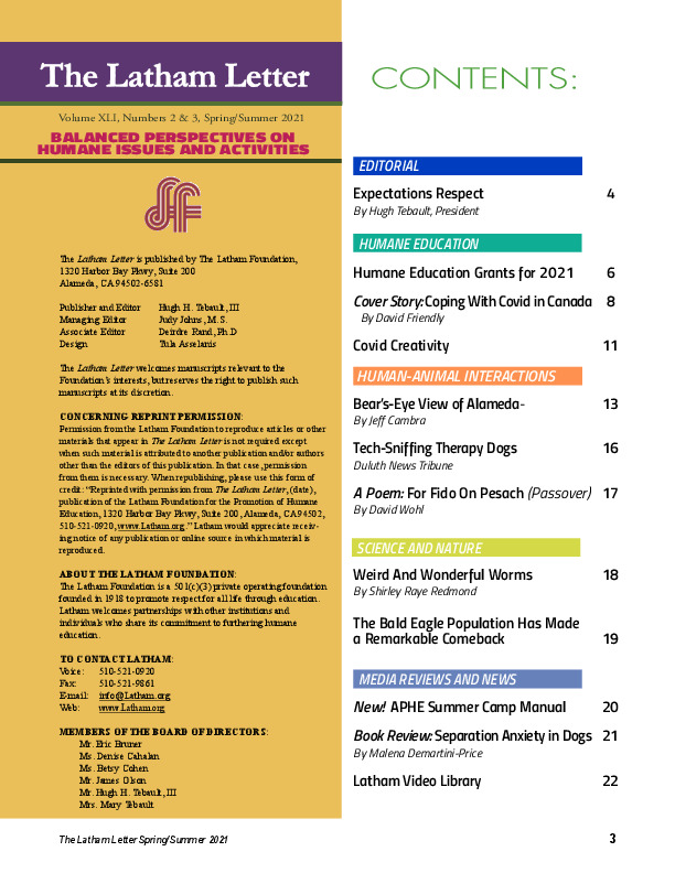 Latham Letters The Latham Foundation